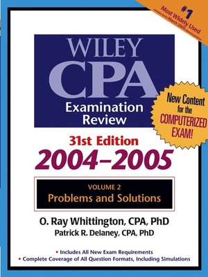 cover image of Wiley CPA Examination Review, Problems and Solutions, Volume 2